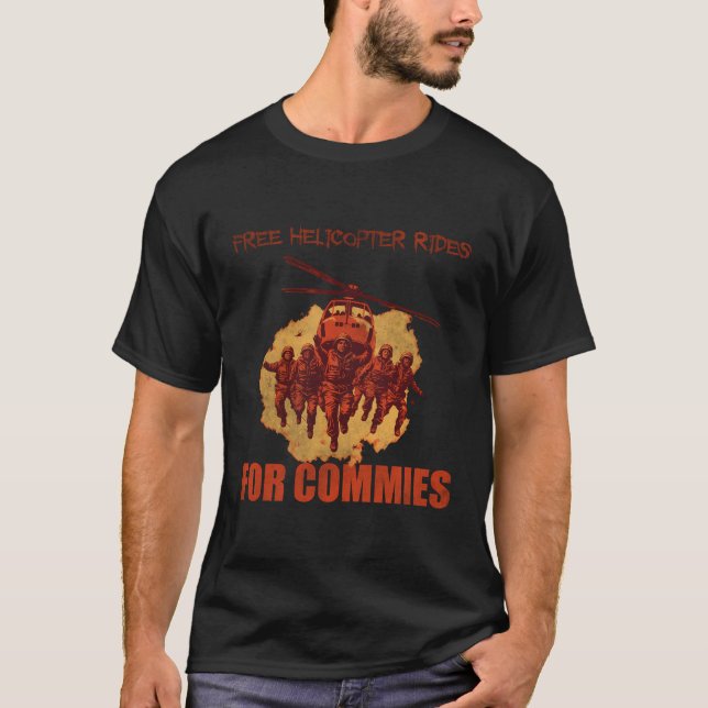 Camiseta Carros De Helicóptero Gratuitos Para Comissões (Frente)