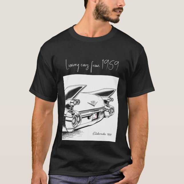 Camiseta carros de luxo de 1959 (Frente)