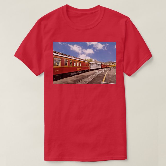 Camiseta Carros De Passageiros Da Estrada Durango E Silvert (Frente do Design)