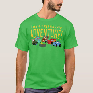 Camiseta Carros de Pixars Cartazes Diversão Adventur de Ami