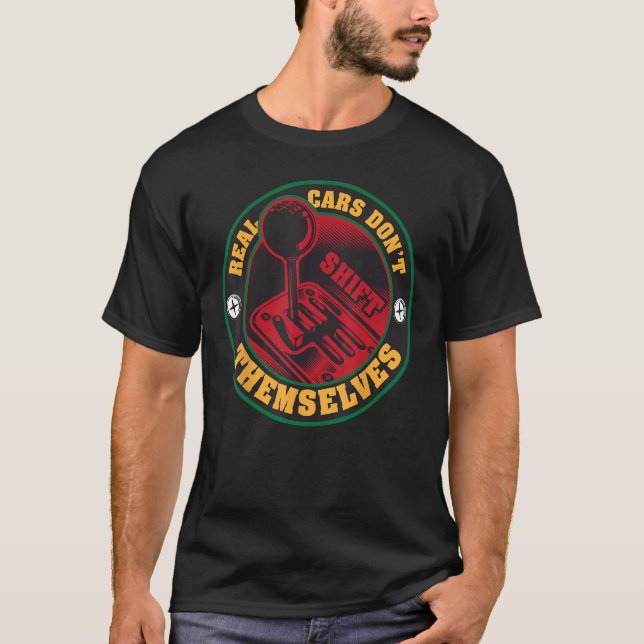Camiseta Carros de verdade não mudam para si mesmos a trans (Frente)