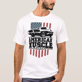 Camiseta Carros Musculares Americanos para Camiseiros de Ca
