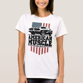 Camiseta Carros Musculares Americanos para Carros