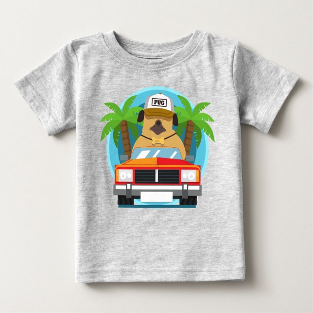 Camiseta Carros para crianças correndo com Pára-choque engr (Frente)