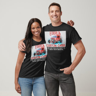 Camiseta Carros Personalizados Pessoais, Aquecidos, Grunge