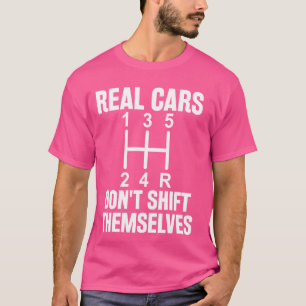 Camiseta Carros Reais Engraçados Não Se Deslocam Manual