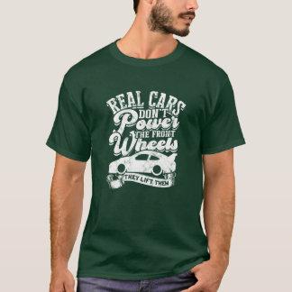 Camiseta Carros reais não acionam as rodas dianteiraselevam
