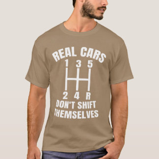 Camiseta Carros reais não mudam de marcha sozinhos Mecânico