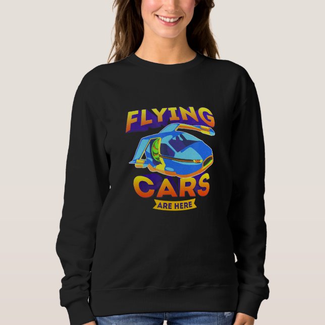 Camiseta Carros Voadores Estão Aqui Tecnologia Sci Fi (Frente)