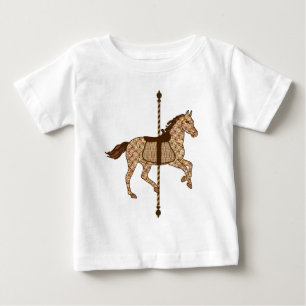 Camiseta Carrossel Horse - Castanho-chocolate e bronzeado