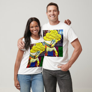 Camiseta Carrossel Horse com Mané Amarelo