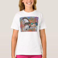 Camiseta Carrossel Horse - Feliz Colorida, Redonda