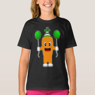 Camiseta Carrot Birthday Balloons
