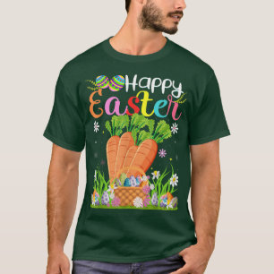 Camiseta Carrot Bunny Egg Caçando Felz pascoa Engraçado