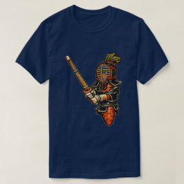 Camiseta Carrot Kendo — Artes Marciais de Legumes Divertida