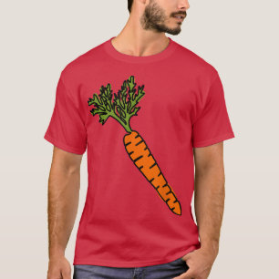 Camiseta CARROT LINE ART Comidas saudáveis Vegetais Yummy V