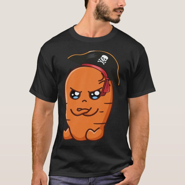 Camiseta Carrot Pirate Vegan Food (Frente)