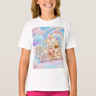 Camiseta Carruagem de Conto de Fadas de Casamento de Cachor