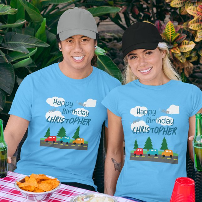 Camiseta Cars Kids Boy Birthday (Criador carregado)