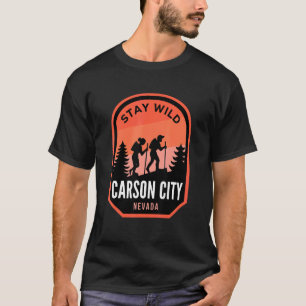 Camiseta Carson City Nevada Caminhando Na Natureza