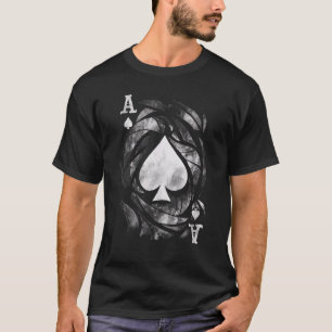 Camiseta Carta Ás Espadas Jogos de Dados Baralho Efeito Gru