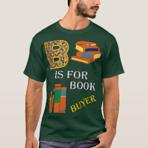 Camiseta Carta B para o comprador de livros