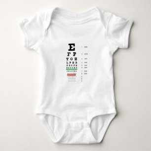 Camiseta carta da visão do olho de Snellen para o
