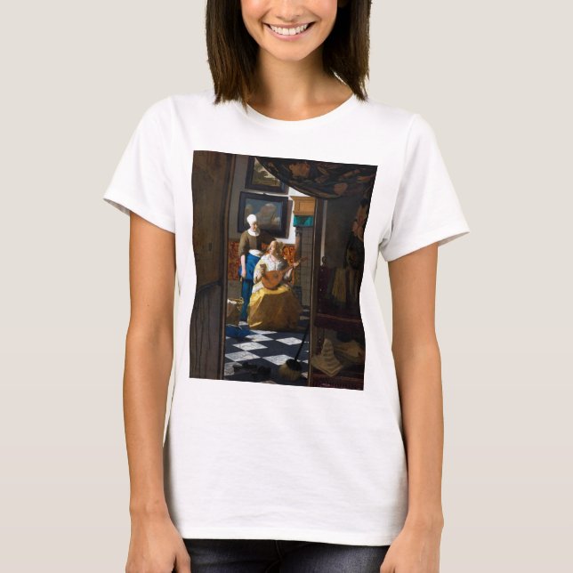 Camiseta Carta de Amor, Johannes Vermeer (Frente)