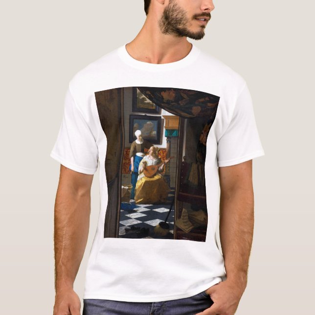 Camiseta Carta de Amor, Johannes Vermeer (Frente)