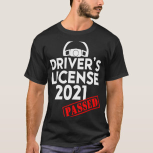 Camiseta Carta de condução 2021 Existente para principiante