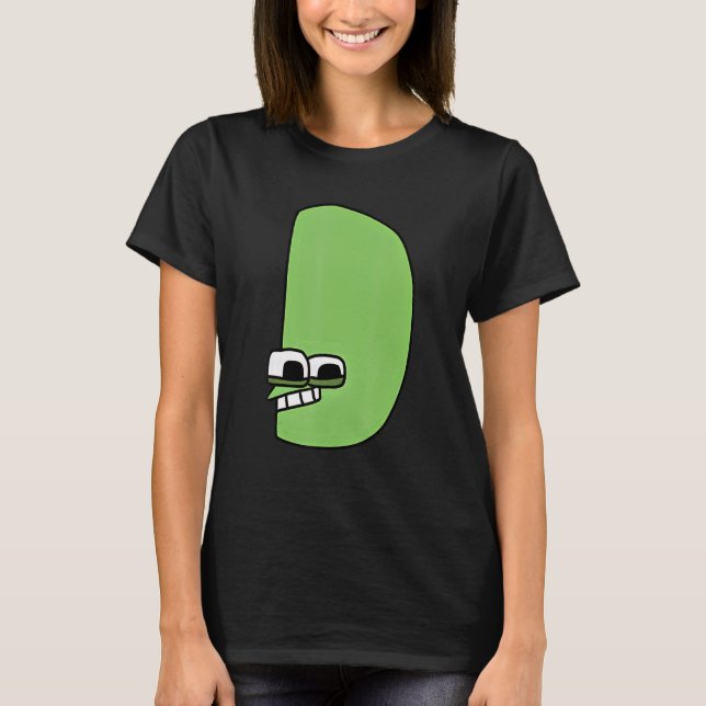 Camiseta Carta de Emoção D Alfabeto Lore (Frente)