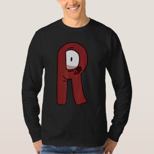 Camiseta Carta de Emoção R Alfabeto Lore