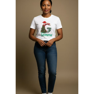 Camiseta Carta de Natal Personalizada "G"