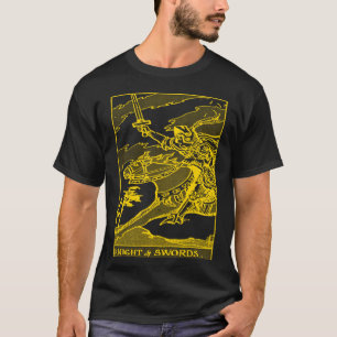 CAMISETA CARTA DE TARÔ VINTAGE CAVALEIRO DE ESPADAS