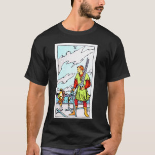 Camiseta Carta de Tarot Antiga Cinco de Espadas - Rider Wai