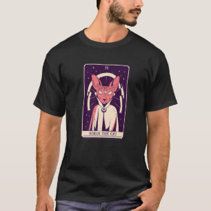 Camiseta Carta de Tarot Horus O Gato