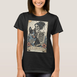 Camiseta Carta de Tarot Mãe de Cachorro Blue Heeler Fofa Es
