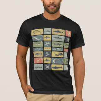 CAMISETA CARTA MARÍTIMA DE VÁRIAS CRIATURAS 