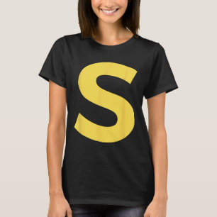 Camiseta Carta S Engraçado Grupo Correspondente à Figurança