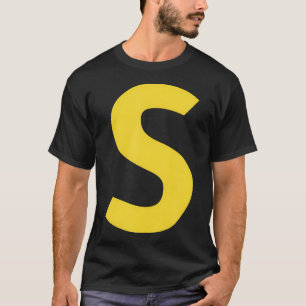 Camiseta Carta S Engraçado Grupo de Chipmunk Correspondente