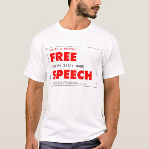 Camiseta Cartão 300dpi C da liberdade de expressão