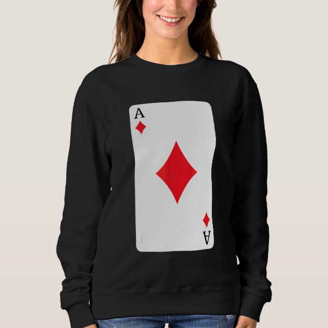 Camiseta Cartão Ace De Ouros Jogando (Frente)