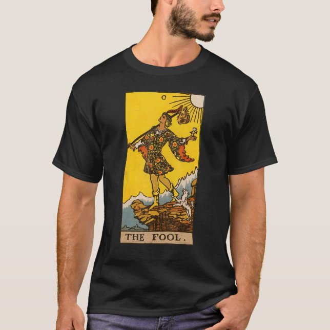 Camiseta Cartão Arcana Principal de Tarot Fool Zero (Frente)