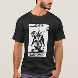 Camiseta Cartão de Baphomet Tarot Satanic Ocrua