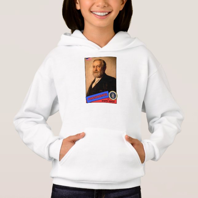 Camiseta Cartão de beisebol de Benjamin Harrison (Frente)