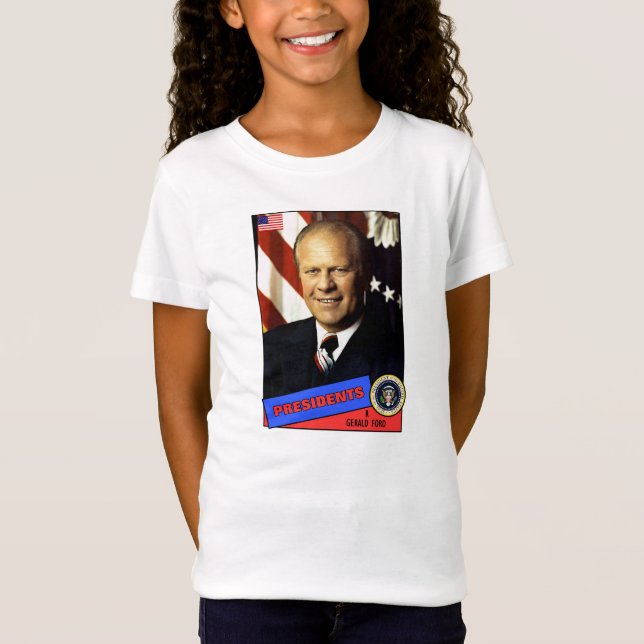 Camiseta Cartão de Beisebol do Gerald Ford (Frente)
