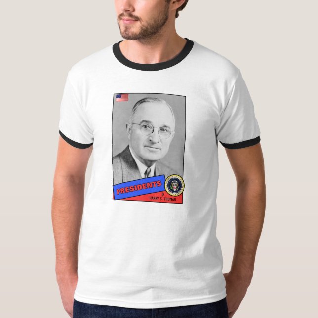 Camiseta Cartão de beisebol Harry S. Truman (Frente)