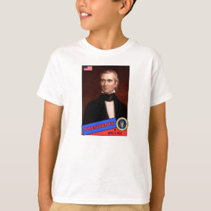 Camiseta Cartão de Beisebol James K. Polk