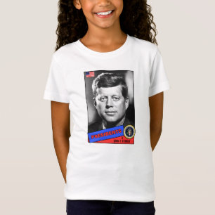 Camiseta Cartão de Beisebol John F. Kennedy