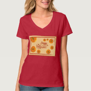 Camiseta Cartão de boas-vindas Feliz Halloween